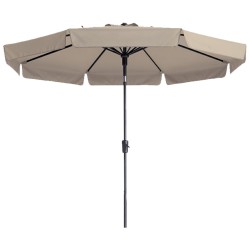 Madison Sombrilla Flores Luxe redonda 300 cm crudo 