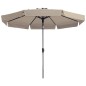 Madison Sombrilla Flores Luxe redonda 300 cm crudo 