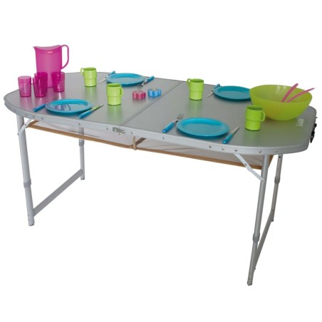 Eurotrail Mesa de camping Crouzet 150x80 cm