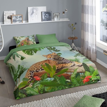 Good Morning Funda de edredón JUNGLE 240x200/220 cm multicolor