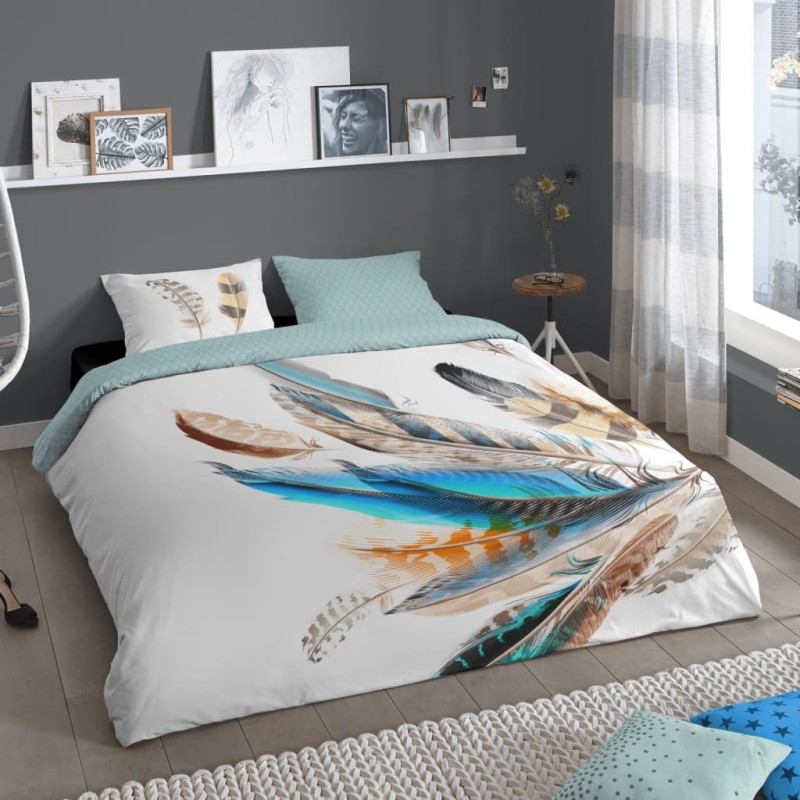Good Morning Funda de edredón FEATHER 155x220 cm multicolor Good Morning Funda de edredón FEATHER 155x220 cm multicolor
