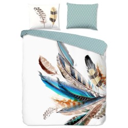 Good Morning Funda de edredón FEATHER 155x220 cm multicolor