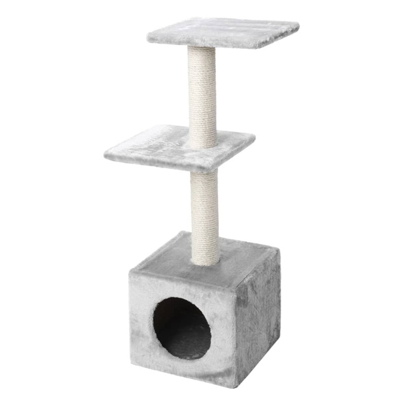Ebi Rascador clásico para gatos Palazzo gris 30x30x90 cm Ebi Rascador clásico para gatos Palazzo gris 30x30x90 cm