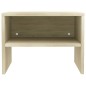 vidaXL Mesita de noche madera contrachapada roble sonoma 40x30x30 cm