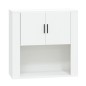 vidaXL Armario de pared madera contrachapada blanco 80x33x80 cm