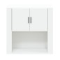 vidaXL Armario de pared madera contrachapada blanco 80x33x80 cm