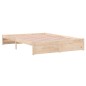 vidaXL Estructura de cama de madera maciza 140x190 cm vidaXL Estructura de cama de madera maciza 140x190 cm