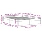 vidaXL Estructura de cama de madera maciza 140x190 cm vidaXL Estructura de cama de madera maciza 140x190 cm