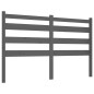 vidaXL Cabecero de cama madera maciza de pino gris 156x4x100 cm vidaXL Cabecero de cama madera maciza de pino gris 156x4x100 cm