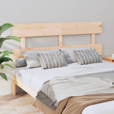 vidaXL Cabecero de cama madera maciza de pino 154x3x81 cm