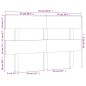 vidaXL Cabecero de cama madera maciza de pino 154x3x81 cm vidaXL Cabecero de cama madera maciza de pino 154x3x81 cm