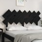 vidaXL Cabecero de cama madera maciza de pino negro 151,5x3x81 cm vidaXL Cabecero de cama madera maciza de pino negro 151,5x3x81 cm