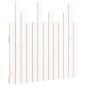 vidaXL Cabecero de cama pared madera maciza pino blanco 82,5x3x80 cm
