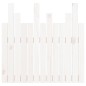 vidaXL Cabecero de cama pared madera maciza pino blanco 82,5x3x80 cm