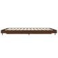 vidaXL Estructura de cama madera contrachapada marrón roble 135x190 cm