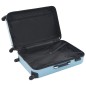 vidaXL Juego de maletas rígidas con ruedas trolley 3 piezas azul ABS vidaXL Juego de maletas rígidas con ruedas trolley 3 piezas azul ABS