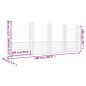 vidaXL Cesta de gaviones forma de U 5 postes de hierro 500x20x200 cm vidaXL Cesta de gaviones forma de U 5 postes de hierro 500x20x200 cm