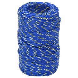 vidaXL Cuerda de barco polipropileno azul 2 mm 500 m