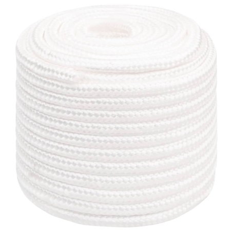 vidaXL Cuerda de barco polipropileno blanco intenso 16 mm 100 m