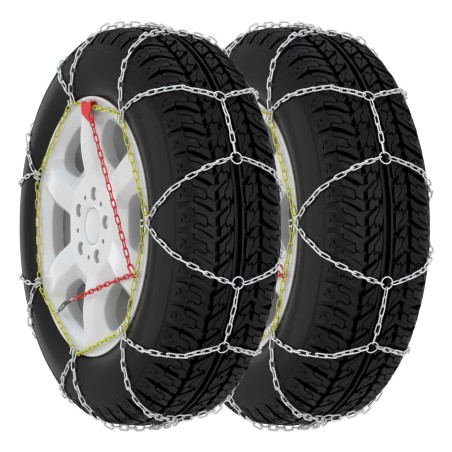 vidaXL Cadenas de nieve para SUV 4x4 2 unidades 16 mm tamaño 400