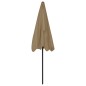 vidaXL Sombrilla de playa taupe 200x125 cm vidaXL Sombrilla de playa taupe 200x125 cm