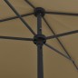 vidaXL Sombrilla de playa taupe 200x125 cm vidaXL Sombrilla de playa taupe 200x125 cm