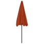 vidaXL Sombrilla de playa terracota 200x125 cm vidaXL Sombrilla de playa terracota 200x125 cm