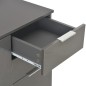 vidaXL Aparador de aglomerado gris brillante 71x35x80 cm vidaXL Aparador de aglomerado gris brillante 71x35x80 cm