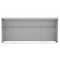 vidaXL Cobertizo de jardín pared acero galvanizado gris 118x382x178 cm vidaXL Cobertizo de jardín pared acero galvanizado gris 118x382x178 cm