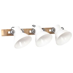 vidaXL Lámpara de pared industrial blanca 65x25 cm E27