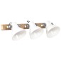 vidaXL Lámpara de pared industrial blanca 65x25 cm E27