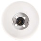 vidaXL Lámpara de pared industrial blanca 65x25 cm E27