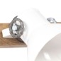vidaXL Lámpara de pared industrial blanca 65x25 cm E27