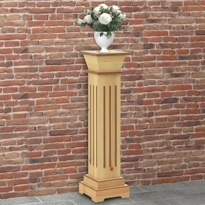 vidaXL Soporte plantas pilar cuadrado madera clara 17x17x66 cm MDF vidaXL Soporte plantas pilar cuadrado madera clara 17x17x66 cm MDF