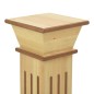 vidaXL Soporte plantas pilar cuadrado madera clara 17x17x66 cm MDF vidaXL Soporte plantas pilar cuadrado madera clara 17x17x66 cm MDF