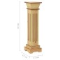 vidaXL Soporte plantas pilar cuadrado madera clara 17x17x66 cm MDF vidaXL Soporte plantas pilar cuadrado madera clara 17x17x66 cm MDF
