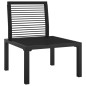 vidaXL Silla de jardín con cojines ratán sintético negro y gris vidaXL Silla de jardín con cojines ratán sintético negro y gris