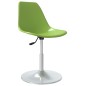 vidaXL Sillas de comedor giratorias 4 unidades PP verde vidaXL Sillas de comedor giratorias 4 unidades PP verde