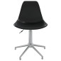 vidaXL Sillas de comedor giratorias 2 unidades PP negro vidaXL Sillas de comedor giratorias 2 unidades PP negro