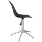 vidaXL Sillas de comedor giratorias 2 unidades PP negro vidaXL Sillas de comedor giratorias 2 unidades PP negro