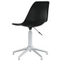 vidaXL Sillas de comedor giratorias 2 unidades PP negro vidaXL Sillas de comedor giratorias 2 unidades PP negro