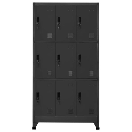 vidaXL Taquilla de acero gris antracita 90x45x180 cm