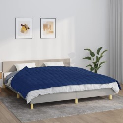 vidaXL Manta con peso tela azul 155x220 cm 7 kg