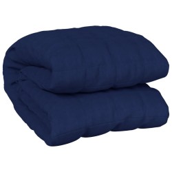 vidaXL Manta con peso tela azul 155x220 cm 7 kg