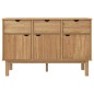 vidaXL Aparador OTTA madera maciza pino 114x43x73,5 cm vidaXL Aparador OTTA madera maciza pino 114x43x73,5 cm