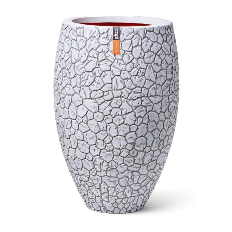 Capi Jarrón Clay elegante Deluxe marfil 50x72 cm Capi Jarrón Clay elegante Deluxe marfil 50x72 cm