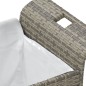 vidaXL Banco de jardín con cojín ratán sintético gris 116x46x57 cm vidaXL Banco de jardín con cojín ratán sintético gris 116x46x57 cm