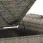 vidaXL Banco de jardín con cojín ratán sintético gris 116x46x57 cm vidaXL Banco de jardín con cojín ratán sintético gris 116x46x57 cm