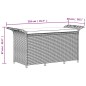 vidaXL Banco de jardín con cojín ratán sintético gris 116x46x57 cm vidaXL Banco de jardín con cojín ratán sintético gris 116x46x57 cm