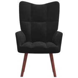 vidaXL Sillón de relax de terciopelo negro